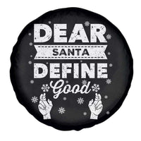 Dear Santa Christmas Spare Tire Cover Naughty Nice Funny Funny Family Xmas Pajamas - Wonder Print Shop