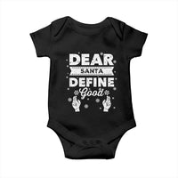 Dear Santa Christmas Baby Onesie Naughty Nice Funny Funny Family Xmas Pajamas - Wonder Print Shop