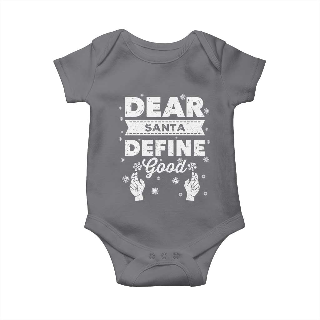 Dear Santa Christmas Baby Onesie Naughty Nice Funny Funny Family Xmas Pajamas - Wonder Print Shop