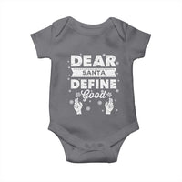 Dear Santa Christmas Baby Onesie Naughty Nice Funny Funny Family Xmas Pajamas - Wonder Print Shop