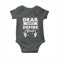 Dear Santa Christmas Baby Onesie Naughty Nice Funny Funny Family Xmas Pajamas - Wonder Print Shop