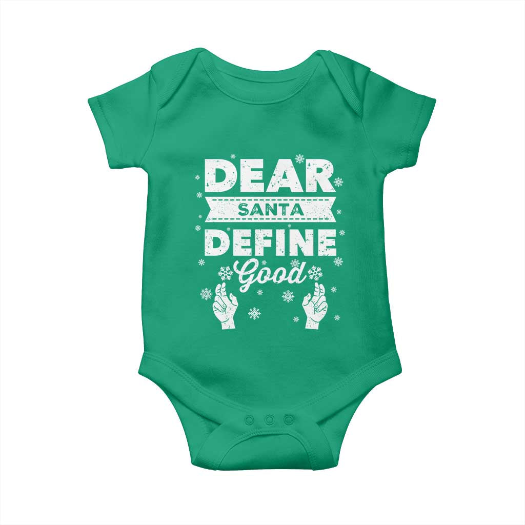 Dear Santa Christmas Baby Onesie Naughty Nice Funny Funny Family Xmas Pajamas - Wonder Print Shop