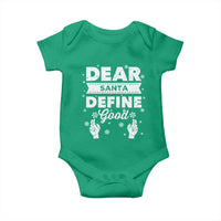 Dear Santa Christmas Baby Onesie Naughty Nice Funny Funny Family Xmas Pajamas - Wonder Print Shop