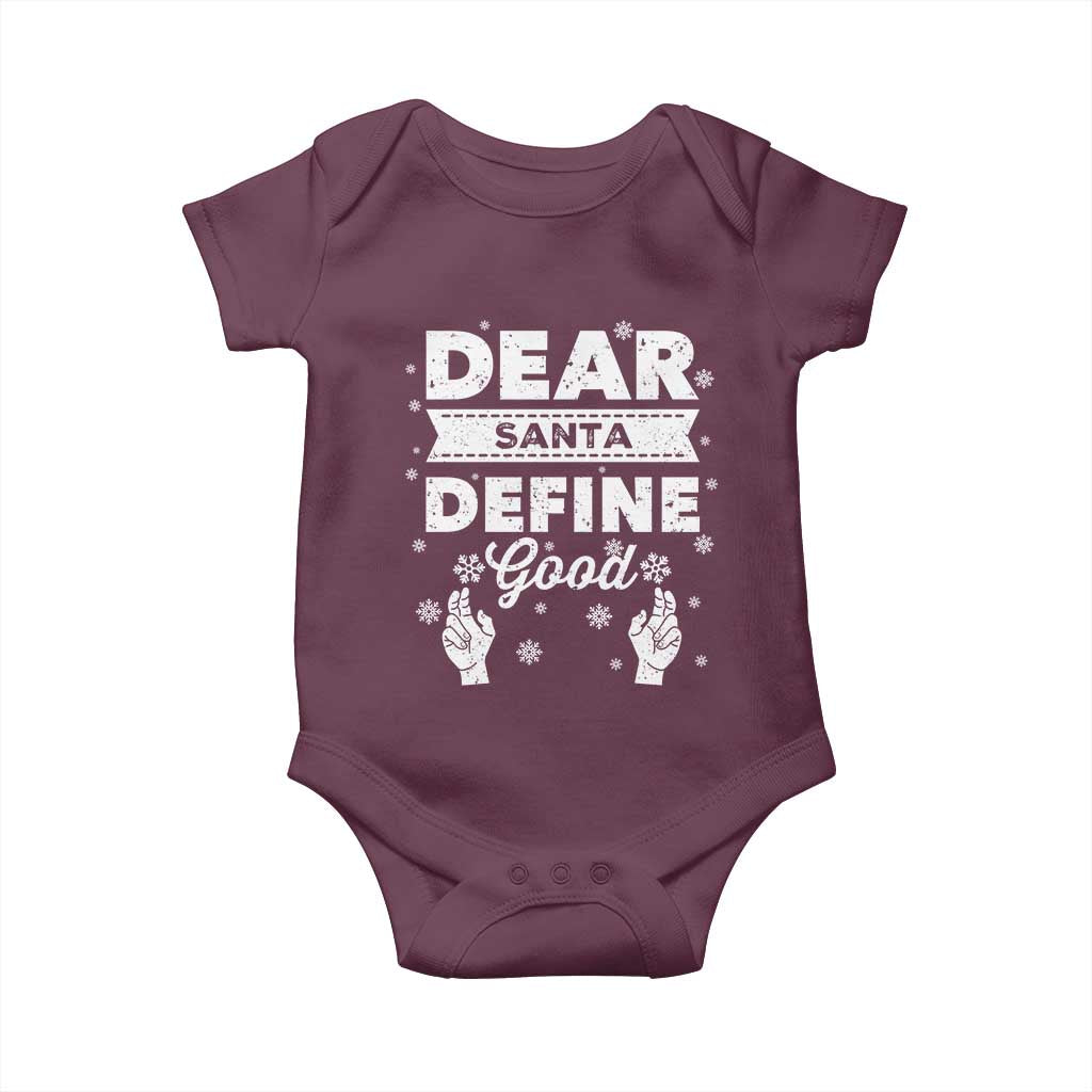 Dear Santa Christmas Baby Onesie Naughty Nice Funny Funny Family Xmas Pajamas - Wonder Print Shop