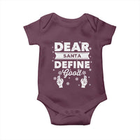 Dear Santa Christmas Baby Onesie Naughty Nice Funny Funny Family Xmas Pajamas - Wonder Print Shop