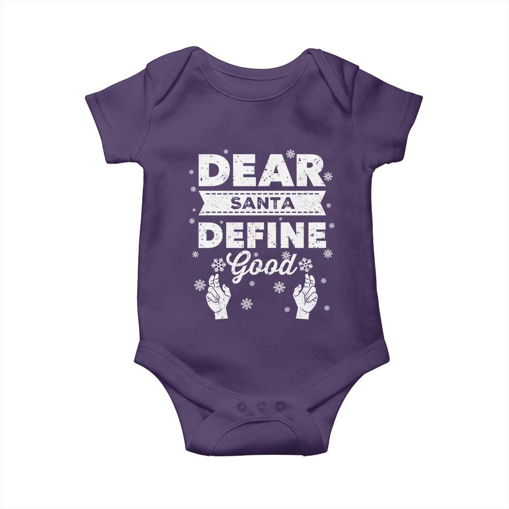Dear Santa Christmas Baby Onesie Naughty Nice Funny Funny Family Xmas Pajamas - Wonder Print Shop