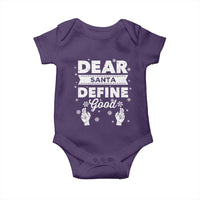 Dear Santa Christmas Baby Onesie Naughty Nice Funny Funny Family Xmas Pajamas - Wonder Print Shop
