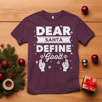 Dear Santa Christmas T Shirt Naughty Nice Funny Funny Family Xmas Pajamas - Wonder Print Shop