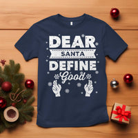 Dear Santa Christmas T Shirt Naughty Nice Funny Funny Family Xmas Pajamas - Wonder Print Shop