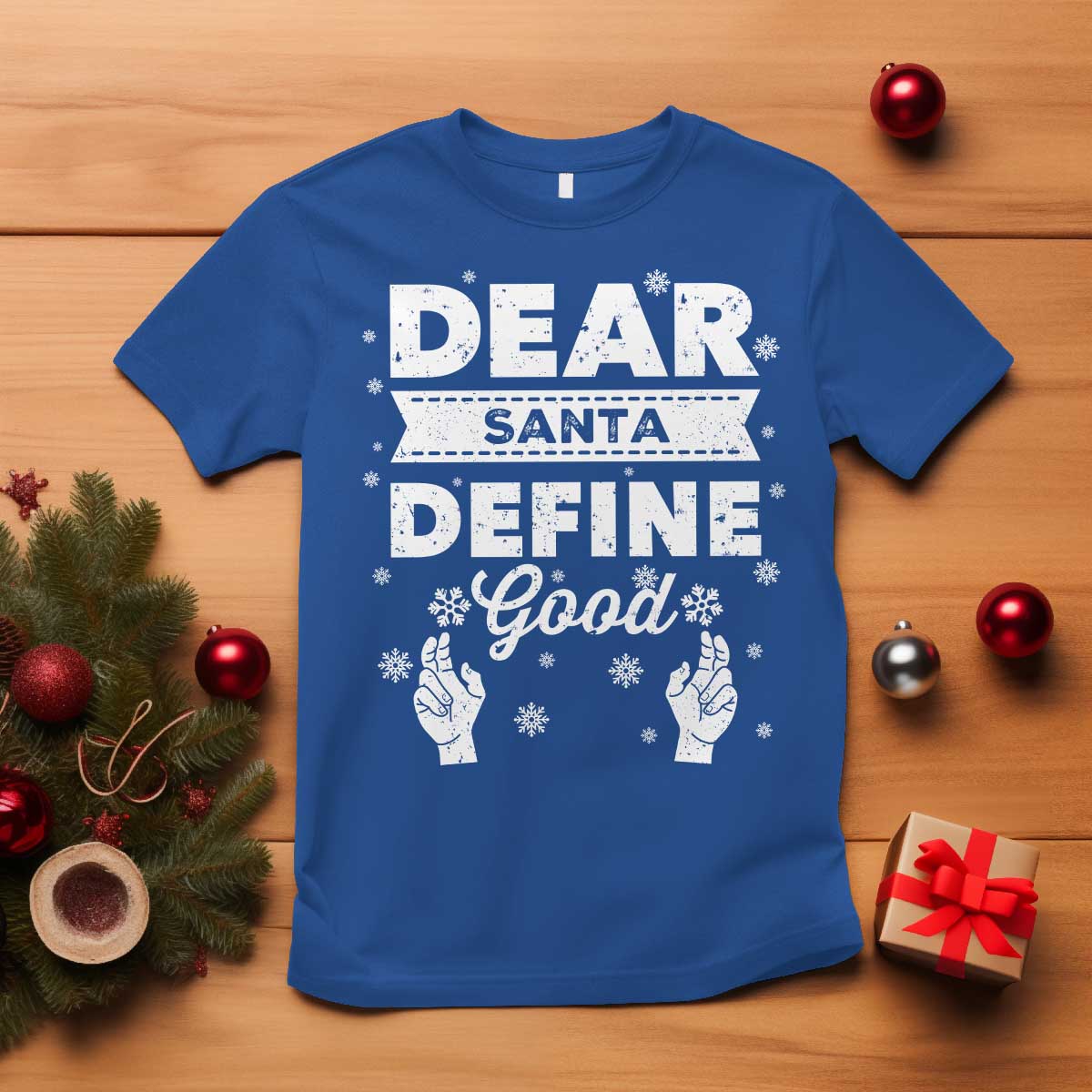 Dear Santa Christmas T Shirt Naughty Nice Funny Funny Family Xmas Pajamas - Wonder Print Shop