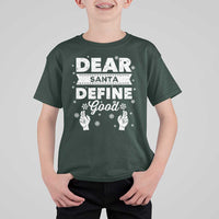 Dear Santa Christmas T Shirt For Kid Naughty Nice Funny Funny Family Xmas Pajamas - Wonder Print Shop