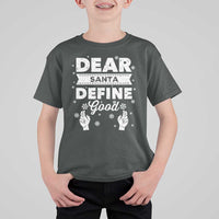 Dear Santa Christmas T Shirt For Kid Naughty Nice Funny Funny Family Xmas Pajamas - Wonder Print Shop