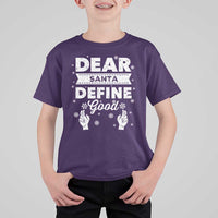 Dear Santa Christmas T Shirt For Kid Naughty Nice Funny Funny Family Xmas Pajamas - Wonder Print Shop