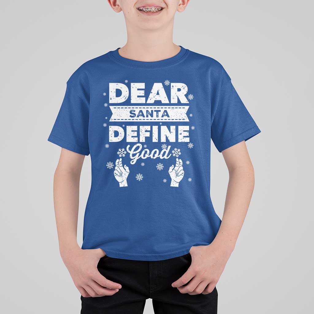 Dear Santa Christmas T Shirt For Kid Naughty Nice Funny Funny Family Xmas Pajamas - Wonder Print Shop