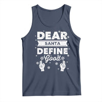 Dear Santa Christmas Tank Top Naughty Nice Funny Funny Family Xmas Pajamas - Wonder Print Shop