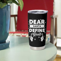 Dear Santa Christmas Tumbler Cup Naughty Nice Funny Funny Family Xmas Pajamas - Wonder Print Shop