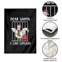 Funny Christmas Goose Garden Flag Dear Santa I Can Explain Xmas Meme - Wonder Print Shop