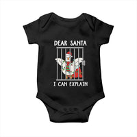 Funny Christmas Goose Baby Onesie Dear Santa I Can Explain Xmas Meme - Wonder Print Shop