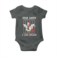 Funny Christmas Goose Baby Onesie Dear Santa I Can Explain Xmas Meme - Wonder Print Shop