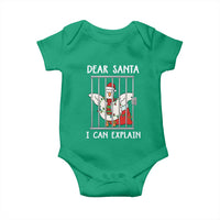 Funny Christmas Goose Baby Onesie Dear Santa I Can Explain Xmas Meme - Wonder Print Shop