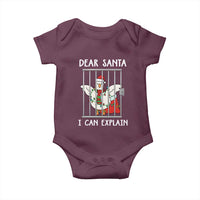 Funny Christmas Goose Baby Onesie Dear Santa I Can Explain Xmas Meme - Wonder Print Shop