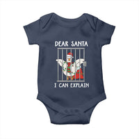 Funny Christmas Goose Baby Onesie Dear Santa I Can Explain Xmas Meme - Wonder Print Shop