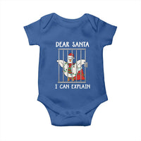 Funny Christmas Goose Baby Onesie Dear Santa I Can Explain Xmas Meme - Wonder Print Shop