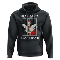 Funny Christmas Goose Hoodie Dear Santa I Can Explain Xmas Meme - Wonder Print Shop