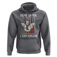 Funny Christmas Goose Hoodie Dear Santa I Can Explain Xmas Meme - Wonder Print Shop