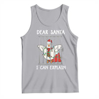 Funny Christmas Goose Tank Top Dear Santa I Can Explain Xmas Meme - Wonder Print Shop