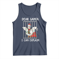 Funny Christmas Goose Tank Top Dear Santa I Can Explain Xmas Meme - Wonder Print Shop