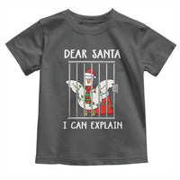 Funny Christmas Goose Toddler T Shirt Dear Santa I Can Explain Xmas Meme - Wonder Print Shop