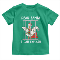 Funny Christmas Goose Toddler T Shirt Dear Santa I Can Explain Xmas Meme - Wonder Print Shop