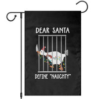 Funny Christmas Goose Garden Flag Dear Santa Define Naughty Xmas Meme - Wonder Print Shop