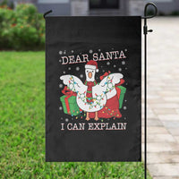 Funny Christmas Goose Garden Flag Dear Santa I Can Explain Cute Xmas Meme - Wonder Print Shop