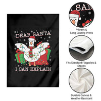 Funny Christmas Goose Garden Flag Dear Santa I Can Explain Cute Xmas Meme - Wonder Print Shop