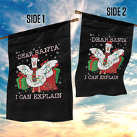 Funny Christmas Goose Garden Flag Dear Santa I Can Explain Cute Xmas Meme - Wonder Print Shop