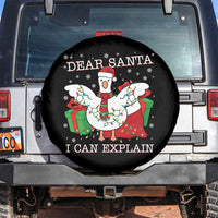 Funny Christmas Goose Spare Tire Cover Dear Santa I Can Explain Cute Xmas Meme - Wonder Print Shop