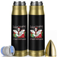Funny Christmas Goose Bullet Tumbler Dear Santa I Can Explain Cute Xmas Meme - Wonder Print Shop
