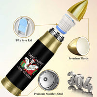 Funny Christmas Goose Bullet Tumbler Dear Santa I Can Explain Cute Xmas Meme - Wonder Print Shop
