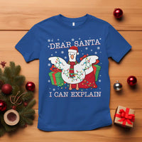 Funny Christmas Goose T Shirt Dear Santa I Can Explain Cute Xmas Meme - Wonder Print Shop