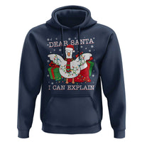 Funny Christmas Goose Hoodie Dear Santa I Can Explain Cute Xmas Meme - Wonder Print Shop