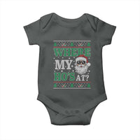 Where's My Ho At Matching Ugly Christmas Baby Onesie Santa Funny Couples - Wonder Print Shop