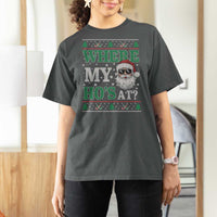 Where's My Ho At Matching Ugly Christmas T Shirt For Women Santa Funny Couples - Wonder Print Shop