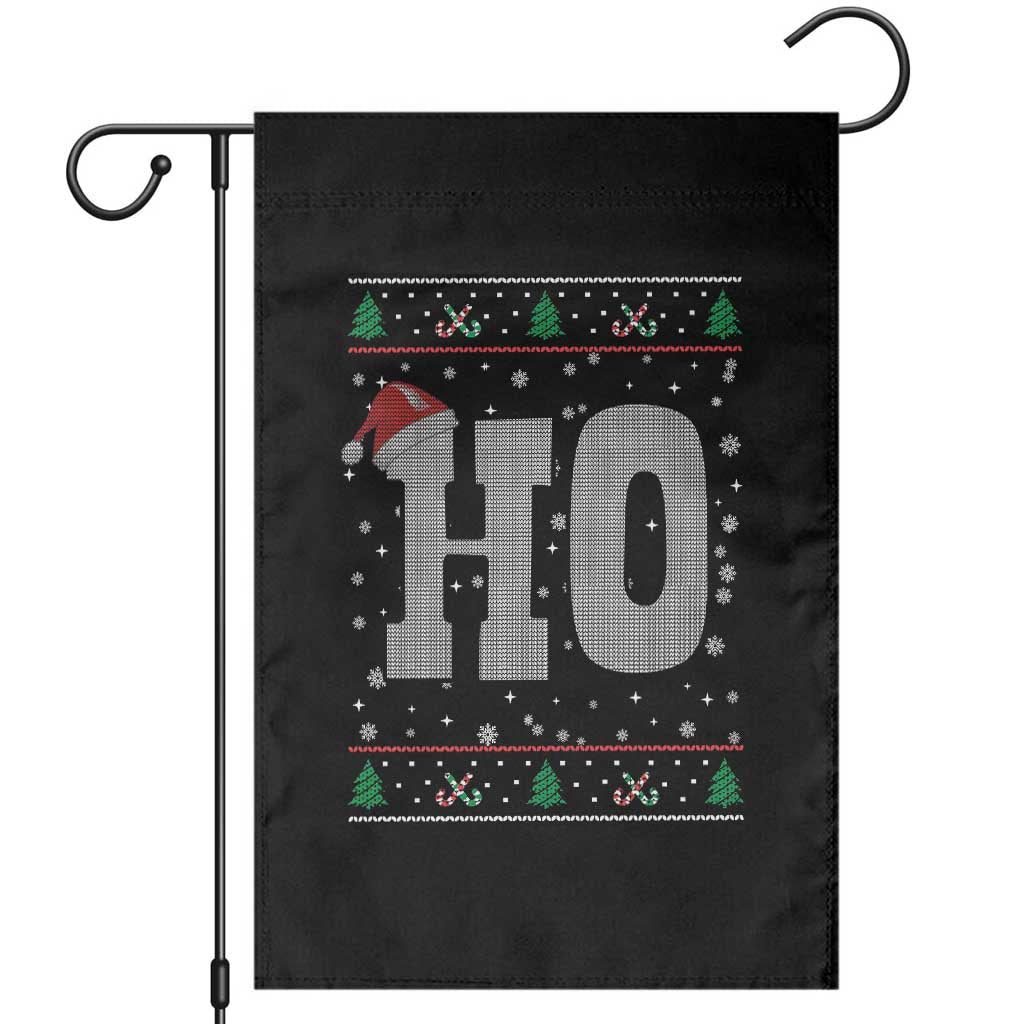 Where's My Ho At Matching Ugly Christmas Garden Flag Ho Funny Couples - Wonder Print Shop