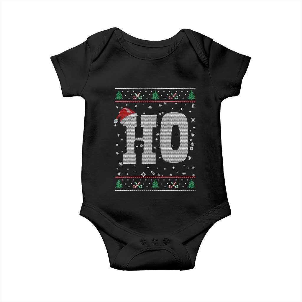 Where's My Ho At Matching Ugly Christmas Baby Onesie Ho Funny Couples - Wonder Print Shop