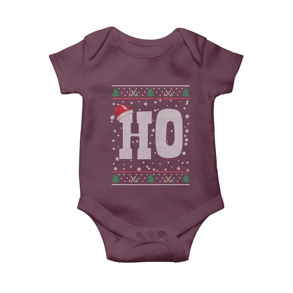 Where's My Ho At Matching Ugly Christmas Baby Onesie Ho Funny Couples - Wonder Print Shop