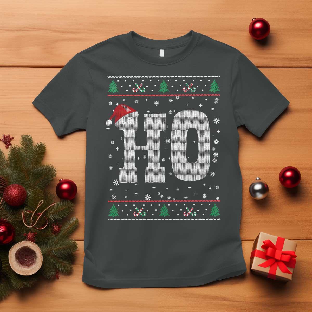 Where's My Ho At Matching Ugly Christmas T Shirt Ho Funny Couples - Wonder Print Shop