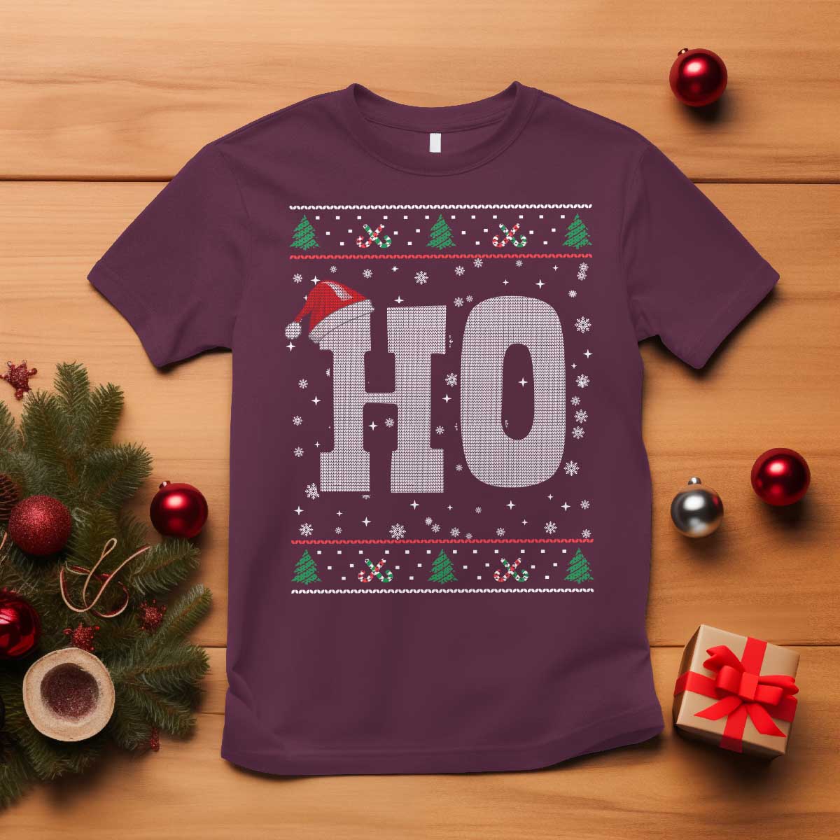 Where's My Ho At Matching Ugly Christmas T Shirt Ho Funny Couples - Wonder Print Shop
