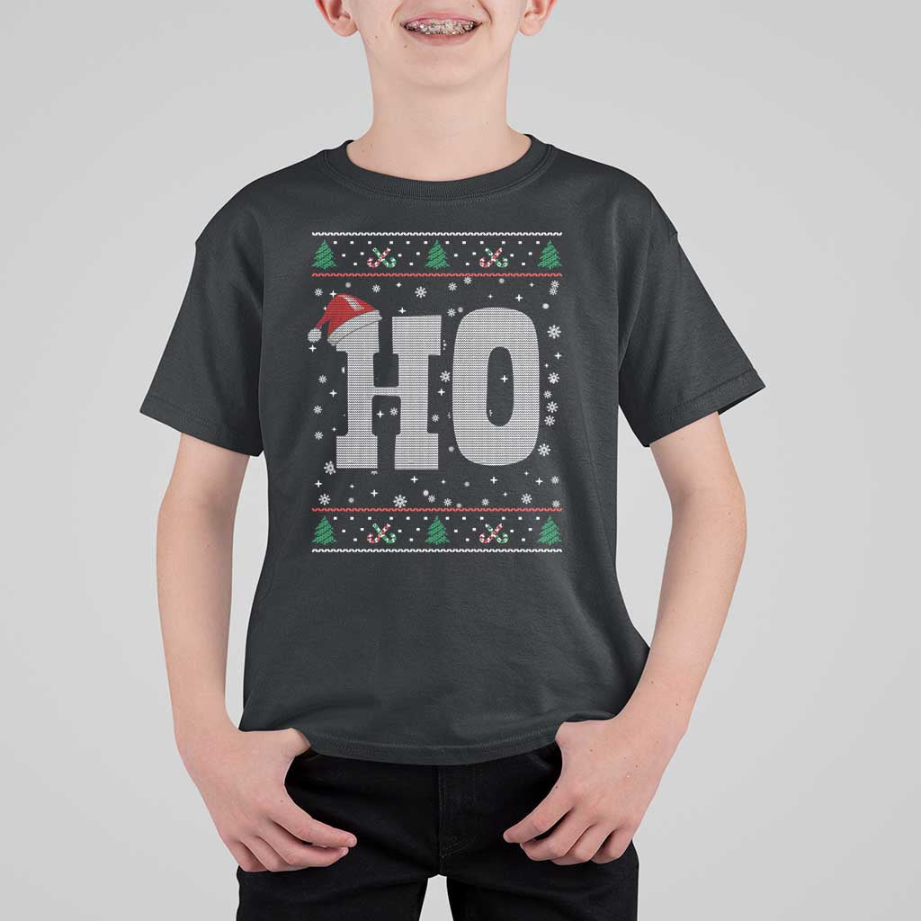 Where's My Ho At Matching Ugly Christmas T Shirt For Kid Ho Funny Couples - Wonder Print Shop